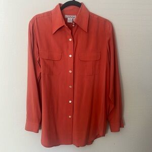 Eddie Bauer, AKA Eddie Bauer women’s medium 100% silk shirt